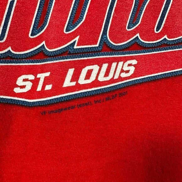 Vintage Lee Cardinals Shirt Adult Extra Large STL Red Baseball MLB 2001‎ - Picture 3 of 9